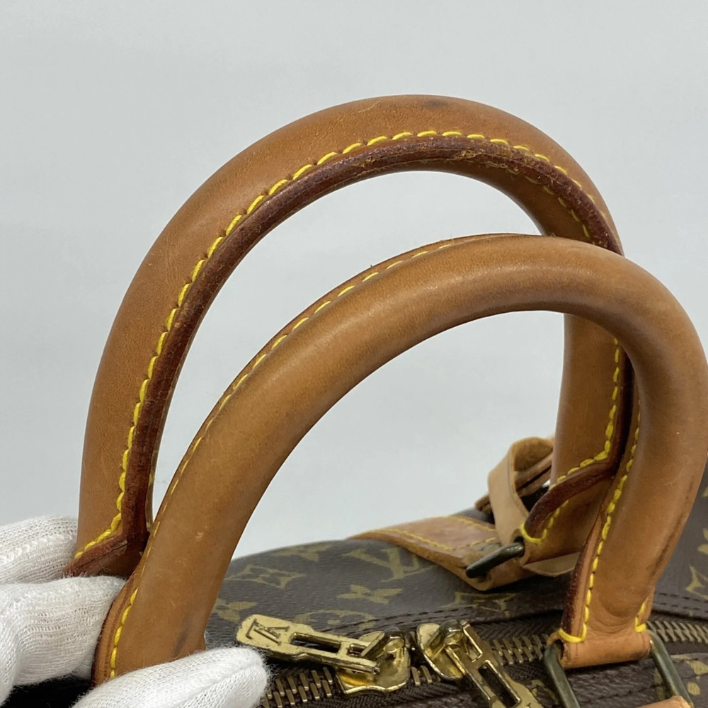 LOUIS VUITTON Authentic Brown Monogram Keepall 45 Boston Bag - Picture 9 of 10